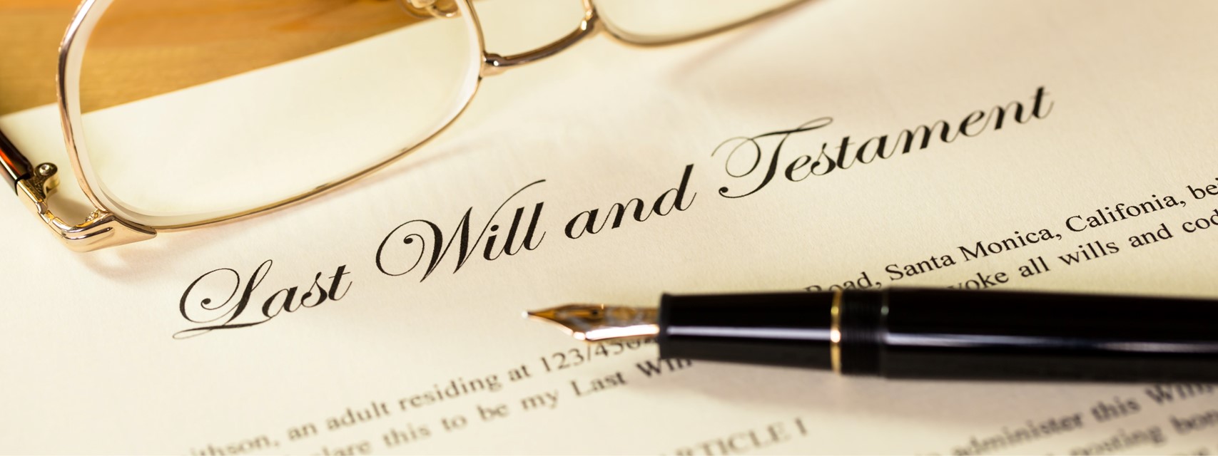 Picture of a last will and testament