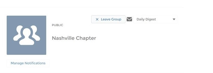 How to leave a chapter's discussion group