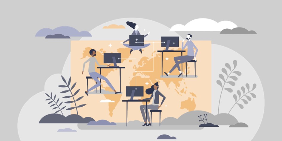 Illustration of global workforce