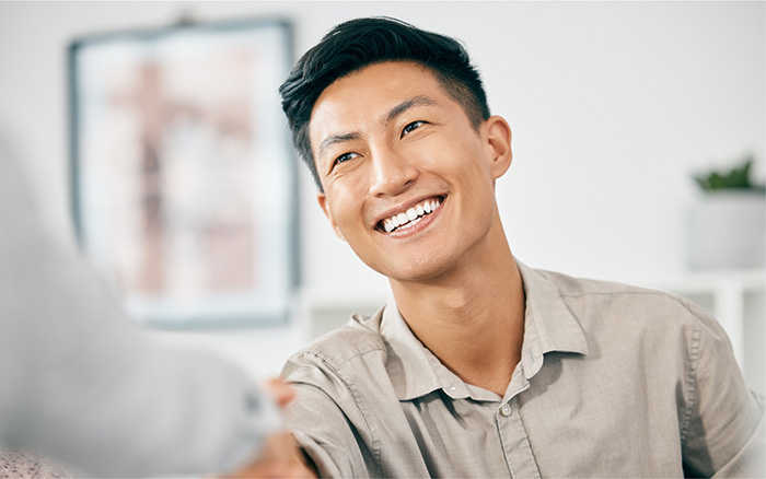 Businessman shaking hands Shaking hands