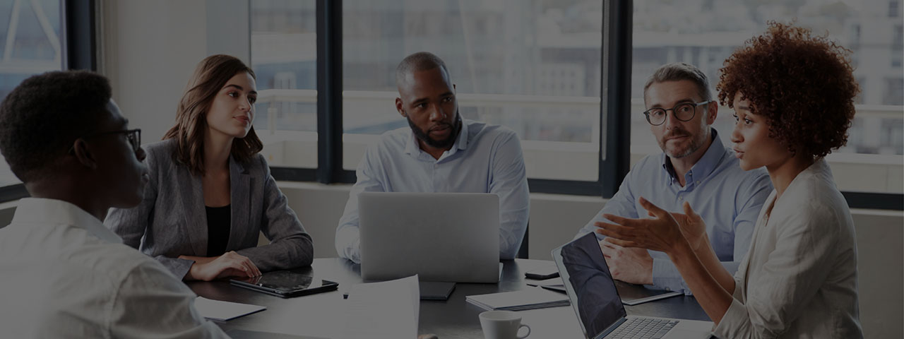 Strategic Partner Alliance - Banner Business people in a meeting